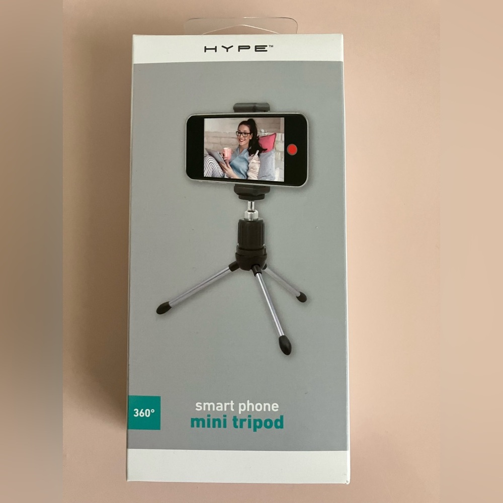 Hype Black and White Smartphone Mini Tripod